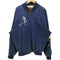 エディーバウアー Eddie Bauer 80-90s 黒タグ 裏地フィッシング柄 プリント デニム ボンバージャケット MA-1 メンズ import:L