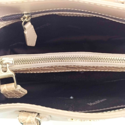 マックスマーラ MAX MARA クロコ型押し 2WAY ショルダーバッグ レディース