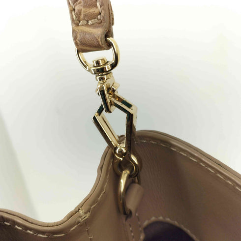 マックスマーラ MAX MARA クロコ型押し 2WAY ショルダーバッグ レディース