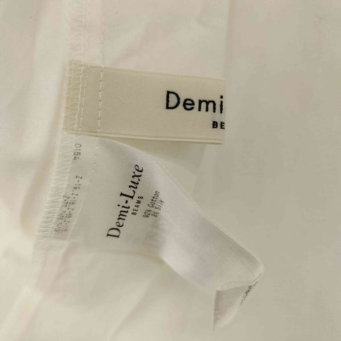 デミルクスビームス Demi-Luxe BEAMS コットンシルク タイブラウス レディース FREE