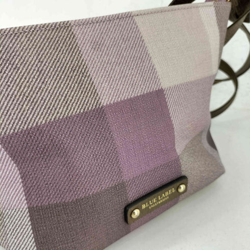 ブルーレーベルクレストブリッジ BLUE LABEL CRESTBRIDGE クレストブリッジチェック PVC ミニショルダーバッグ レディース