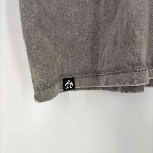 ANTIMID アンチミッド トライバルロゴ プリント スタッズ 半袖 Tシャツ メンズ M