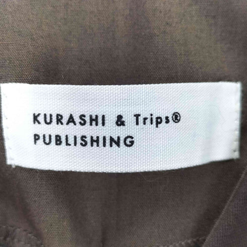 クラシアンドトリップスパブリッシング KURASHI & Trips PUBLISHING Vネックオールインワン ワイドサロペット レディース L