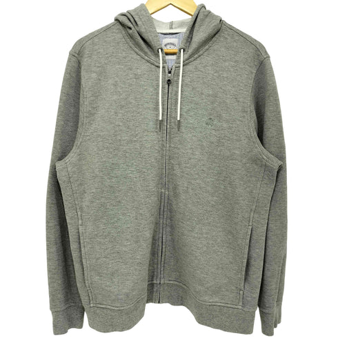 ブルックスブラザーズ BROOKS BROTHERS 鹿の子生地 ワンポイント ジップアップ パーカー メンズ import:M