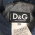 ドルチェアンドガッバーナ DOLCE&GABBANA 00S クリスタルジェム ダブルポケット デニムジャケット レディース import:XS