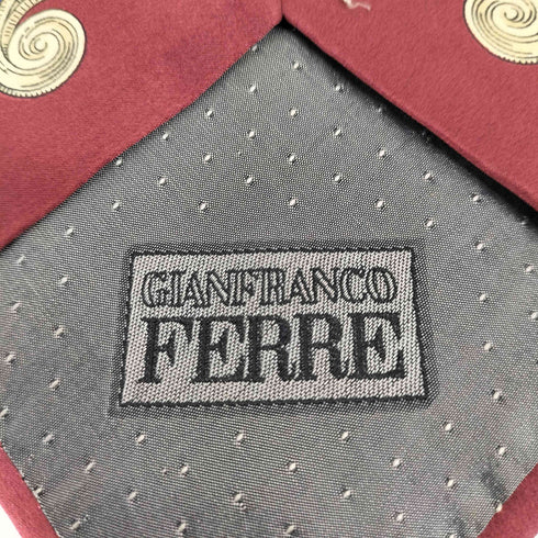 ジャンフランコフェレ GIANFRANCO FERRE 総柄 シルクネクタイ メンズ