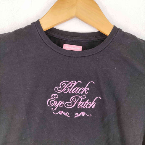 ブラックアイパッチ Black Eye Patch ロゴ刺繍 半袖 Tシャツ レディース import:S