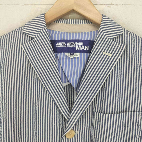 ジュンヤワタナベコムデギャルソン JUNYA WATANABE COMME des GARCONS AD2013 14SS ストライプ 3ボタン テーラードジャケット メンズ XS