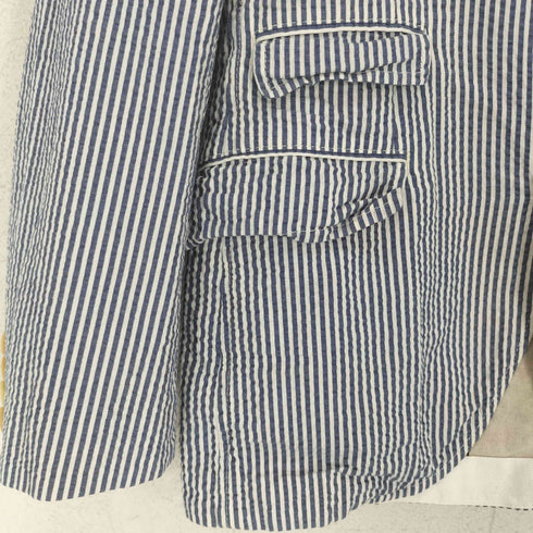 ジュンヤワタナベコムデギャルソン JUNYA WATANABE COMME des GARCONS AD2013 14SS ストライプ 3ボタン テーラードジャケット メンズ XS