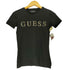 ゲス GUESS ラインストーン フロント ロゴ S/S Tシャツ Y2K レディース import:S
