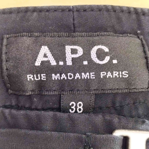 アーペーセー A.P.C. ベルト付き タックワイドスラックスパンツ レディース JPN:38