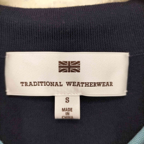 トラディショナルウェザーウェア Traditional Weatherwear アーガイル柄 7分丈 ニット ポロシャツ レディース S