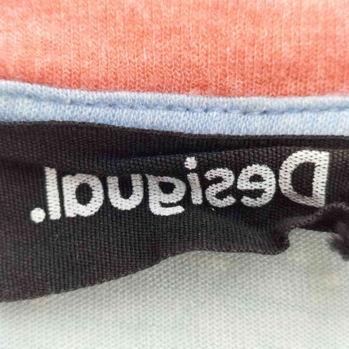 デシグアル Desigual 総柄 鳥 プリント クロップド S/S Tシャツ レディース import:S