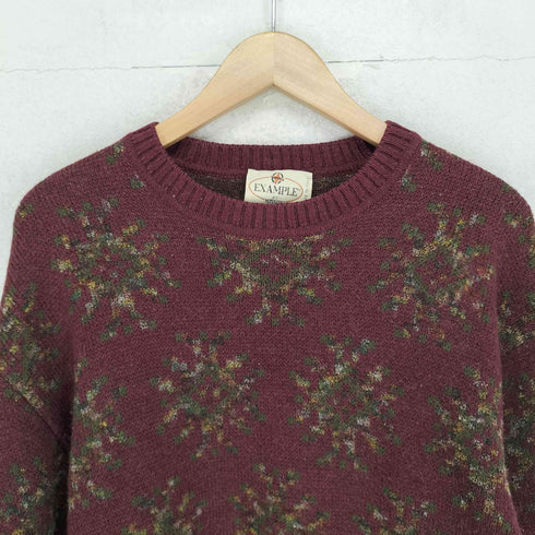 イグザンプル EXAMPLE MADE IN ITALY ノルディック柄 アクリル混 ニット メンズ 40