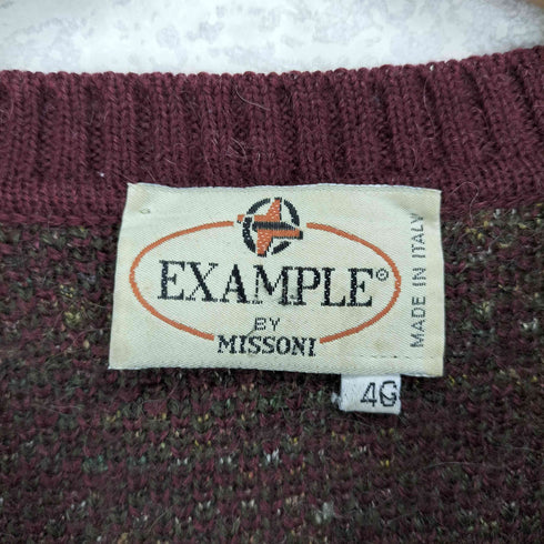 イグザンプル EXAMPLE MADE IN ITALY ノルディック柄 アクリル混 ニット メンズ 40