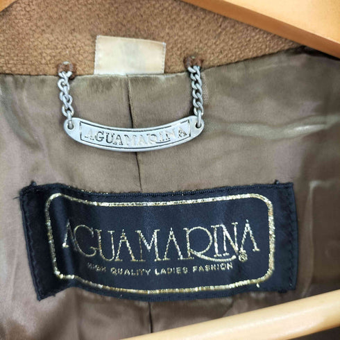 AGUAMARINA CASHMERE 100% カシミヤ ダブル チェスターコート レディース JPN:11号