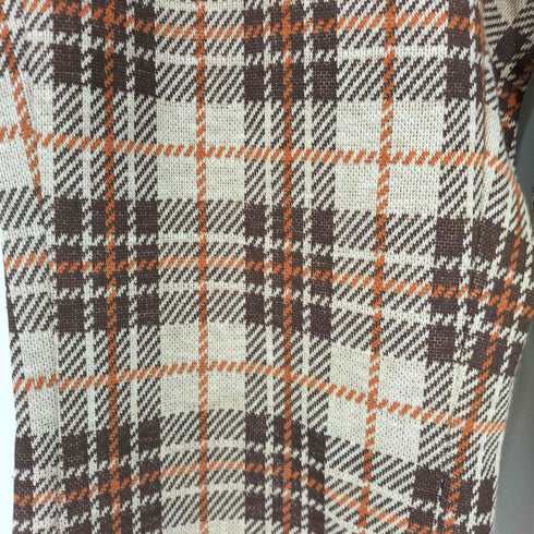 70S SCOVILジップ チェック フレア スラックス メンズ