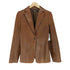 ダナキャランニューヨーク DKNY lamb leather 羊革 ラムレザー 1ボタン テーラードジャケット レディース 2
