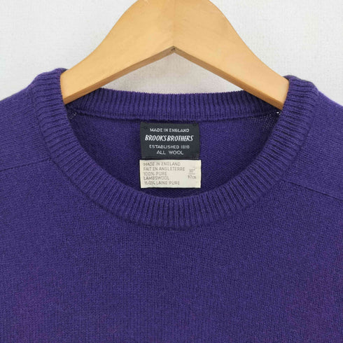 ブルックスブラザーズ BROOKS BROTHERS 70-80S 英国製 ウールクルーネックニット メンズ 38/97