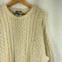GAELTARRA アイルランド製 フィッシャーマンセーター アランニット メンズ import:L