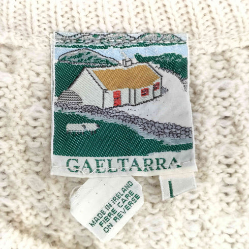 GAELTARRA アイルランド製 フィッシャーマンセーター アランニット メンズ import:L