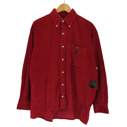 ラルフローレン RALPH LAUREN BLAIRE ポロベア刺繍 コーデュロイ 長袖ボタンダウンシャツ メンズ import:M