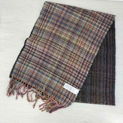 ポールスミス Paul Smith グラデーション チェック ボーダー マフラー メンズ