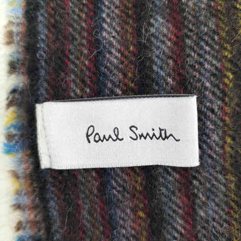 ポールスミス Paul Smith グラデーション チェック ボーダー マフラー メンズ
