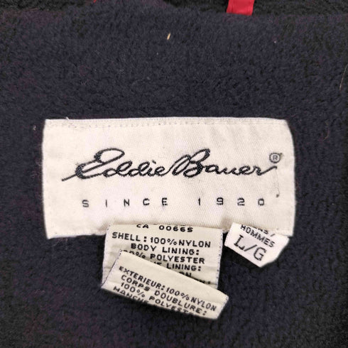 エディーバウアー Eddie Bauer 90-00S ロゴ 刺繍 シェルドジャケット メンズ L