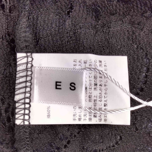 ESICA フラワー 刺繍レースシャツ レディース FREE
