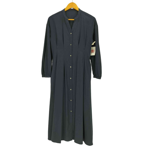 ユナイテッドアローズグリーンレーベルリラクシング UNITED ARROWS green label relaxing デシン スキッパー フィットフレア ワンピース レディース FREE