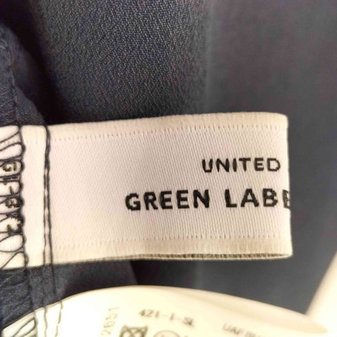 ユナイテッドアローズグリーンレーベルリラクシング UNITED ARROWS green label relaxing デシン スキッパー フィットフレア ワンピース レディース FREE