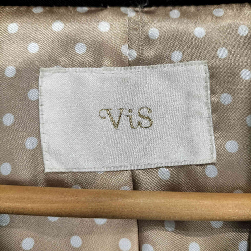 ビス ViS 裏地 ドット トレンチコート レディース M