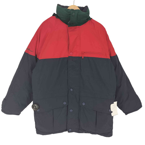 エディーバウアー Eddie Bauer 90-00S 白タグ マルチカラー ダウンジャケット メンズ S