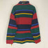エディーバウアー Eddie Bauer 90S EBTEK ボーダー フリース ハーフジップ プルオーバー メンズ XL