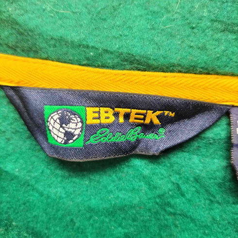 エディーバウアー Eddie Bauer 90S EBTEK ボーダー フリース ハーフジップ プルオーバー メンズ XL
