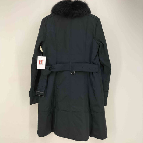バーバリーロンドン BURBERRY LONDON フォックスファー付き 中綿ステンカラーコート ジャケット レディース JPN:40