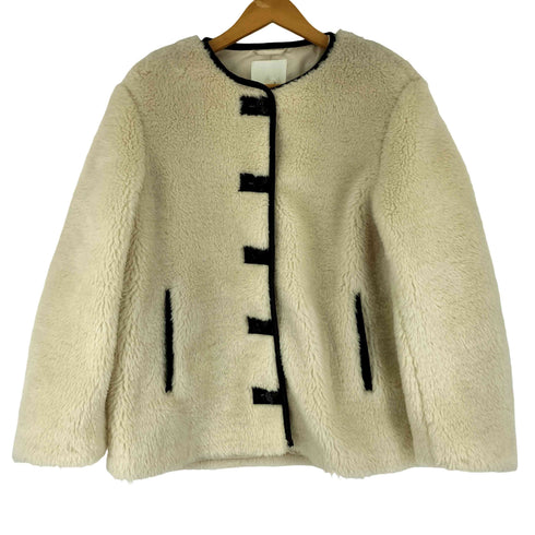 エイチアンドエム H&M パイピング ボア ジャケット レディース import:S