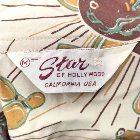 STAR OF HOLLYWOOD ボーリング柄 開襟 半袖 シャツ メンズ JPN:M