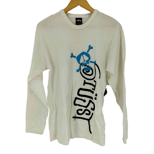 ステューシー Stussy スカル ロングスリーブ Tシャツ ロンT メンズ import:L