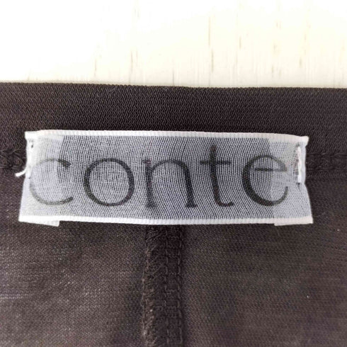 conte コットン シアー クルーネックカットソー レディース