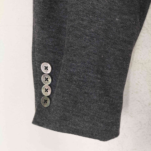 アクアスキュータム AQUASCUTUM ポリリネン シースルー 2Bテーラードジャケット メンズ UK:40