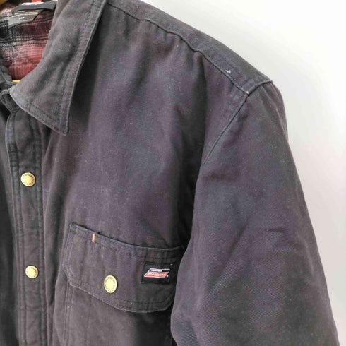 ジェニュインディッキーズ GENUINE Dickies ダック地 裏地チェック柄 シャツ型 ワークジャケット 裏地キルティング メンズ JPN:L