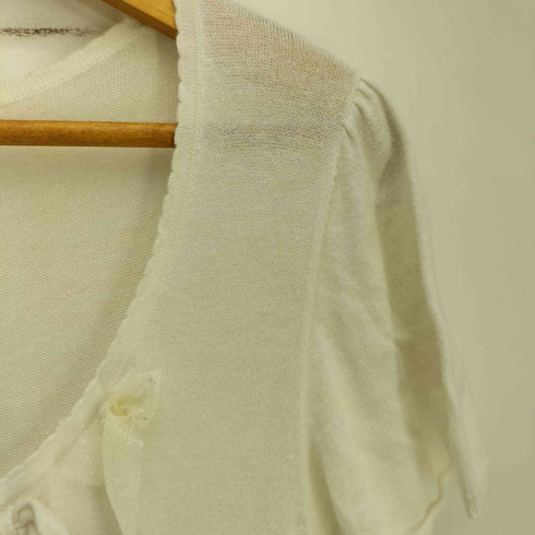 ピンクハウス PINK HOUSE リボン フリル ティアード ニット S/S 半袖 ワンピース レディース