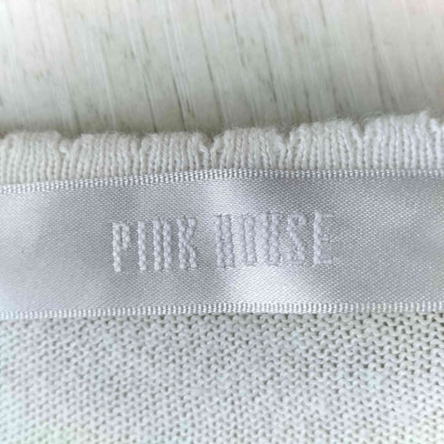 ピンクハウス PINK HOUSE リボン フリル ティアード ニット S/S 半袖 ワンピース レディース
