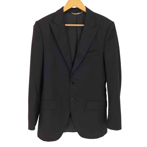ドルチェアンドガッバーナ DOLCE&GABBANA イタリア製 パワーショルダー 2Bテーラードジャケット メンズ EUR:46