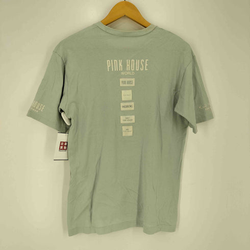 ピンクハウス PINK HOUSE ロゴパッチ Kルーネック S/S 半袖 Tシャツ レディース