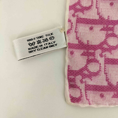 クリスチャンディオール Christian Dior OLD トロッター柄 スカーフ シルク レディース