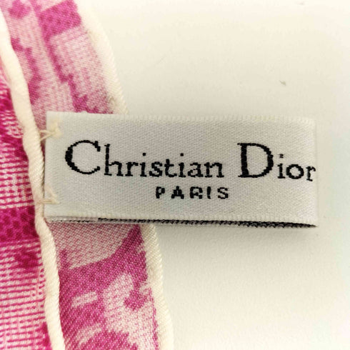 クリスチャンディオール Christian Dior OLD トロッター柄 スカーフ シルク レディース