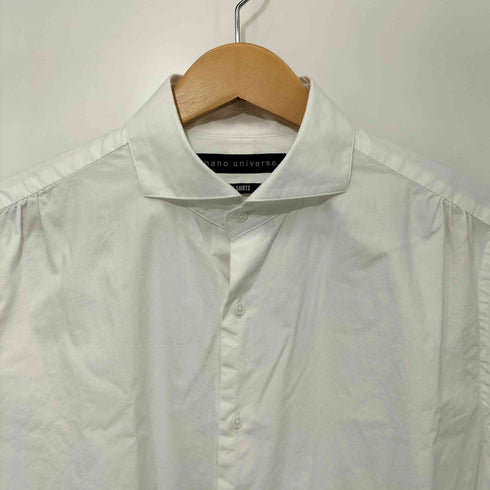 ナノユニバース NANO universe 25SS N SHIRTS 汗染み防止 ホリゾンタルカラーシャツ 半袖 メンズ JPN:L